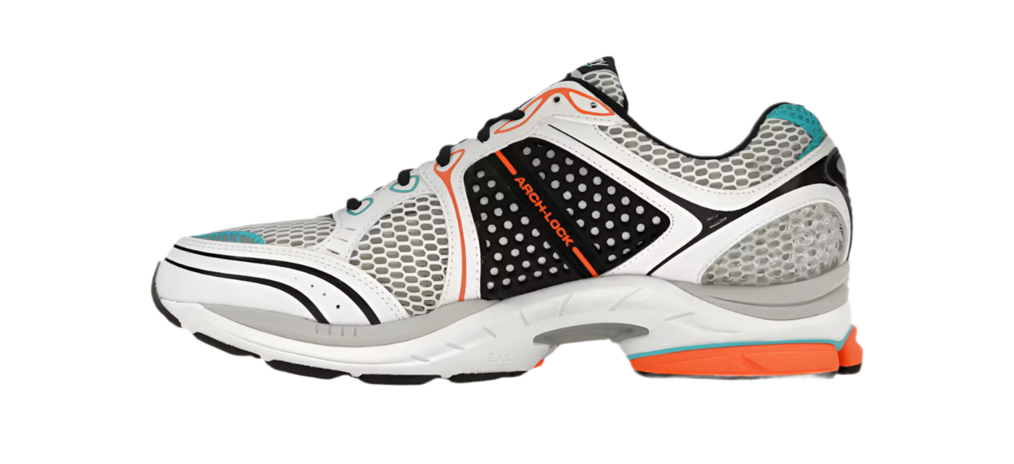 Saucony progrid triumph 4 blanche orange sarcelle