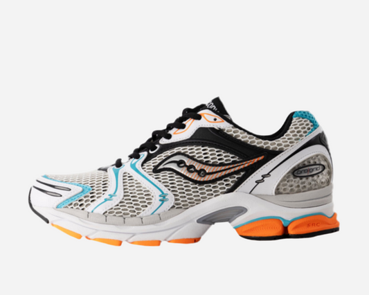 Saucony progrid triumph 4 blanche orange sarcelle